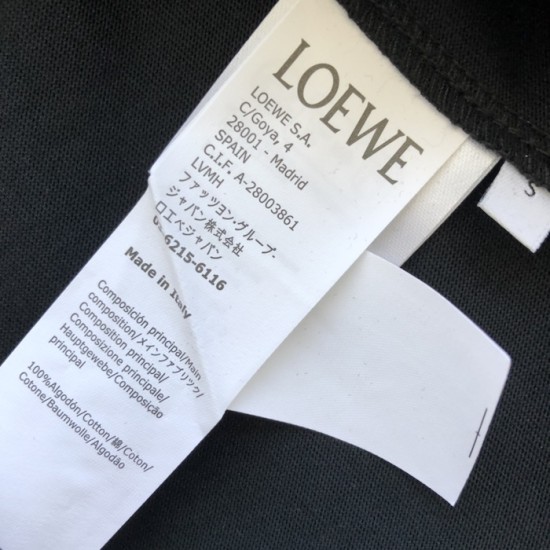 Replica Loewe Relaxed fit T-shirt in black cotton