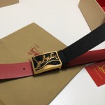 Christian Louboutin Men Ricky Belt Black / Gold