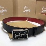 Christian Louboutin Men Ricky Belt Black / Black