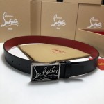 Christian Louboutin Men Ricky Belt Black / Black