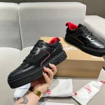 Christian Louboutin Astroloubi Black Calf Leather Sneaker