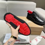 Christian Louboutin Astroloubi Black Calf Leather Sneaker