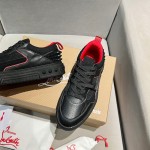 Christian Louboutin Astroloubi Black Calf Leather Sneaker