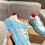 Christian Louboutin Astroloubi Blue Calf Leather Sneaker