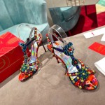 TOP QUALITY Christian Louboutin Goldora Sandal 100MM Mix Multi