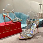 TOP QUALITY Christian Louboutin Goldora Sandal 100MM Gold