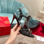 TOP QUALITY Christian Louboutin Goldora Sandal 100MM Black