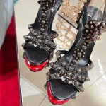 TOP QUALITY Christian Louboutin Goldora Sandal 100MM Black