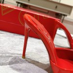 TOP QUALITY Christian Louboutin Me Dolly 100MM Heel Sandal Patent Red