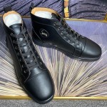 Christian Louboutin Louis Sneakers Calf Leather Black