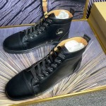 Christian Louboutin Louis Sneakers Calf Leather Black