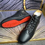 Christian Louboutin Louis Sneakers Calf Leather Black