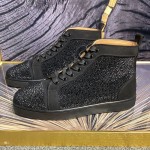 Christian Louboutin Louis Strass Sneakers Black