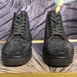 Christian Louboutin Louis Strass Sneakers Black