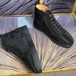 Christian Louboutin Louis Strass Sneakers Black