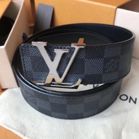 Replica LV Damier Graphite Initiales Belt