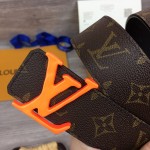 LV monogram canvas shape 40mm belt MP216Q