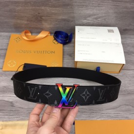 Replica LV Taiga Leather Initiales Reversible Belt