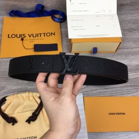 Replica lv shape 40mm belt black