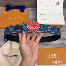 Replica LV Denim 40MM Reversible Belt