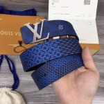 LV Damier Graphite Initiales 40MM Reversible Belt M0339S