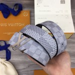 LV Damier Graphite Initiales 40MM Reversible Belt M0342V