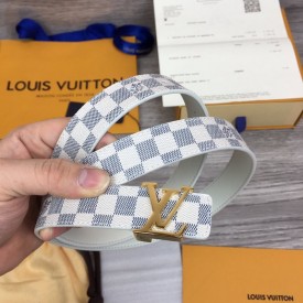 Replica LV white women belt