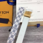 LV Damier Azur Initiales 25mm Belt M9268