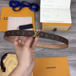 LV Monogram Canvas Initiales 25mm Belt M9781