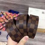 LV Damier Ebene Initiales 40MM Reversible Belt M0212