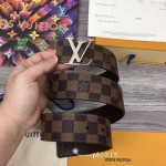 LV Damier Ebene Initiales 40MM Reversible Belt M0212