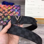 LV Damier Graphite Initiales 40MM Reversible Belt M0213