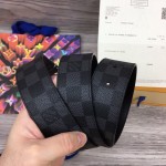 LV Damier Graphite Initiales 40MM Reversible Belt M0213