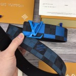 LV Damier Graphite Initiales 40MM Reversible Belt M0319