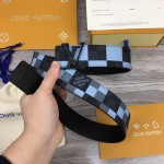 LV Damier Graphite Initiales 40MM Reversible Belt M0320