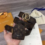 LV Monogram Canvas Palm Spring 35MM Belt M0353