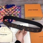 LV Monogram Shape Patchwork 40mm Reversible Belt MP205T