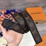 LV Monogram Shape Patchwork 40mm Reversible Belt MP205T