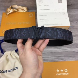 Replica LV Shape Taurillon Shadow 40MM Belt