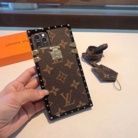 LV Monogram Canvas Square Trunk Design iPhone Case