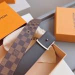 Louis Vuitton Damier Ebene Initiales 40MM Reversible Belt M0212