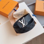 Louis Vuitton Blue Damier Initiales Belt M9210