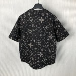 Louis Vuitton Monogram Denim Baseball Shirt 1AF350