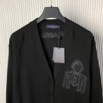 Louis Vuitton Embroidered Wool Cardigan 1AFAOL