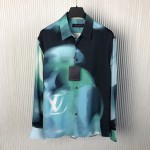 Louis Vuitton Printed Silk Blend Shirt 1AFAUX