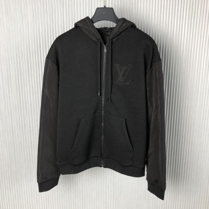 Louis Vuitton Hybrid Zipped Technical Cotton Hoodie 1AFAYM