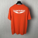 Louis Vuitton Short-Sleeved Cotton T-Shirt 1AFAZQ