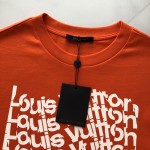 Louis Vuitton Short-Sleeved Cotton T-Shirt 1AFAZQ