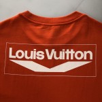 Louis Vuitton Short-Sleeved Cotton T-Shirt 1AFAZQ