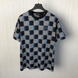 Louis Vuitton Damier Short-Sleeved Cotton T-Shirt 1AFB30